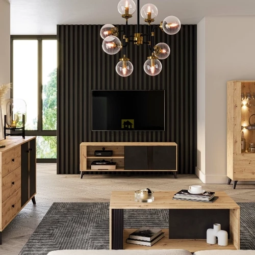 Moderni spinta su blizgiu ir matiniu apdailos variantu