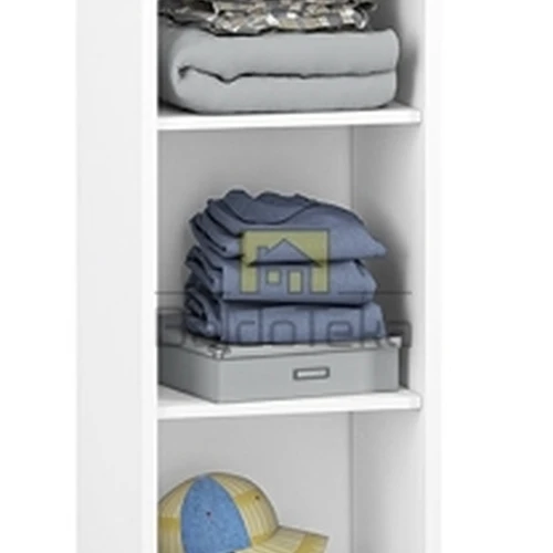 Plati ir erdvi spinta su baltomis ir Fjord spalvos detalėmis