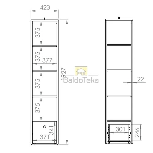 Aukštos kokybės LMDP spinta su keičiamomis durelių spalvomis