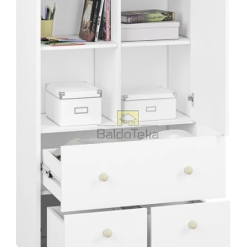 Kokybiškas baltas stalas su Fjord akcentais ir keičiamomis spalvomis