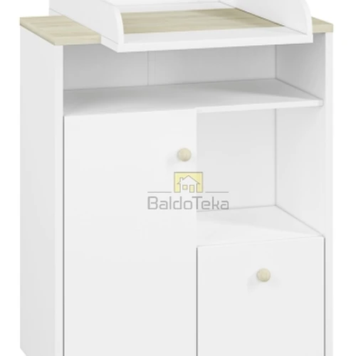 Baldai aukštos kokybės LMDP – balta + bukas Fjord