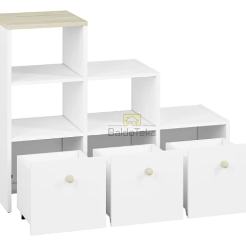 Plati spalvų pasirinkimo galimybė – balti, rožiniai, mėlyni baldai