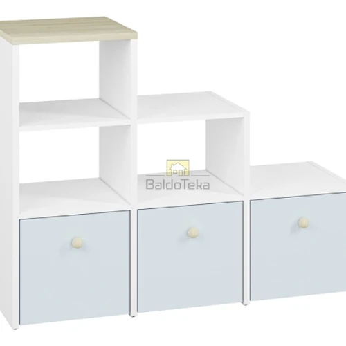 Balta ir Fjord spalvos LMDP spinta su keičiamomis durelėmis