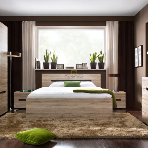 Moderni lova be grotelių ir patalynės dėžės