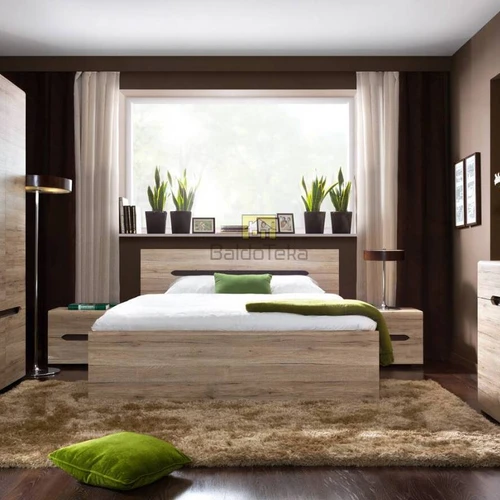 Moderni 160×200 cm lova be grotelių ir patalynės dėžės