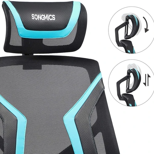 Reguliuojama kėdė su galvos atrama ir patogiais porankiais