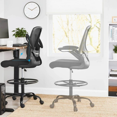 Ergonomiškos kėdės su plieniniu pagrindu ir putplasties sėdynė