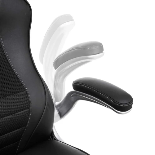 SONGMICS biuro kėdė su PU porankiais ir 150 kg apkrova