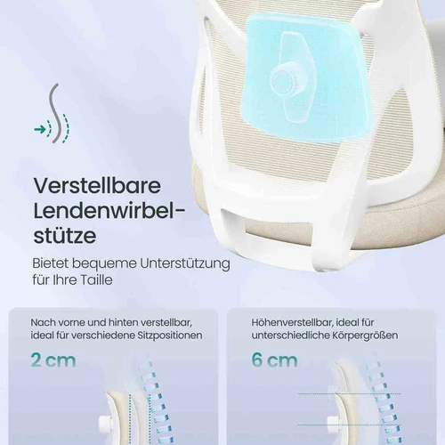 Ergonomiška biuro kėdė SONGMICS OBN066BH01 - Darbo kėdės