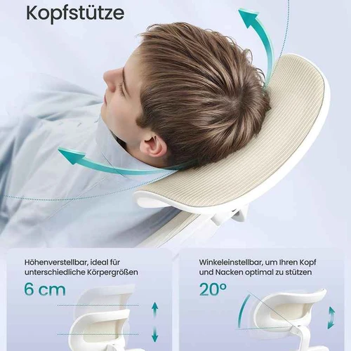 Ergonomiška biuro kėdė su tinkliniu audiniu ir sulankstomais porankiais, juoda - Darbo kėdės