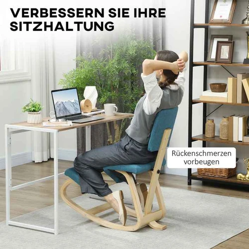 Patvari beržo medienos klūpėjimo kėdė