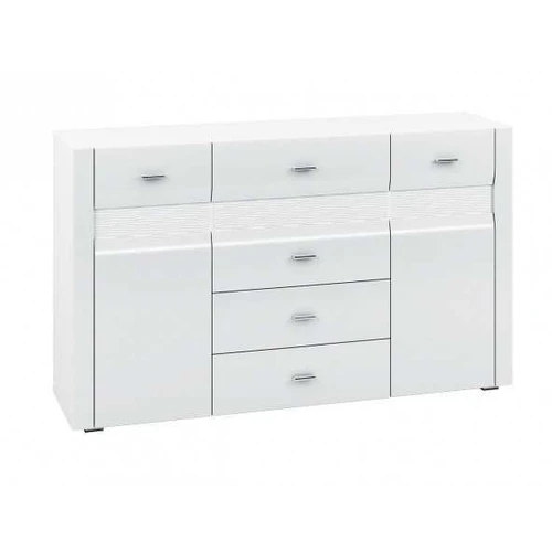 ERKO ER06 159 komoda, baltas blizgesys