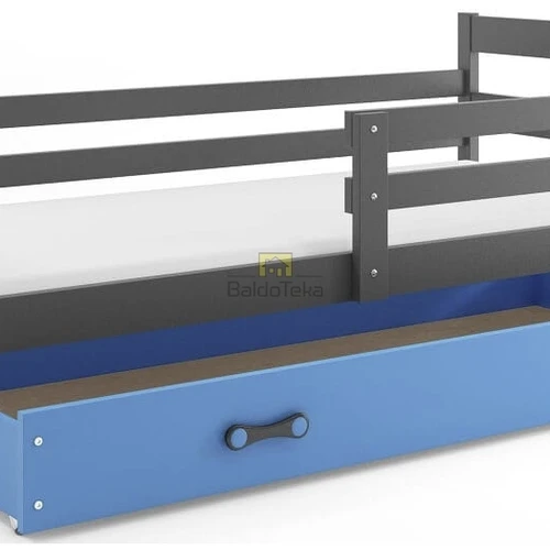 Ergonomiškas vaikiškas lovos rinkinys su poliuretaniniu čiužiniu ir apsaugine tvorele