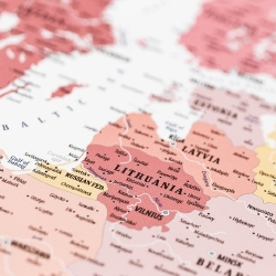 Europos žemėlapis Nr.3 Rožinis kvarcas - Paveikslai