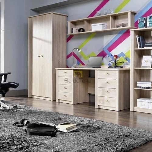 Stilinga ir funkcionali spinta, 202 cm aukščio, pagaminta iš MDF