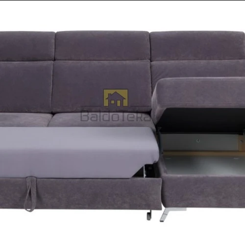 Plati lova su patalynės dėže ir ekologiškais audiniais