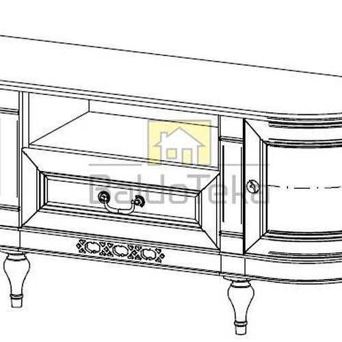 Minkštų spalvų stalas su buko kojelėmis