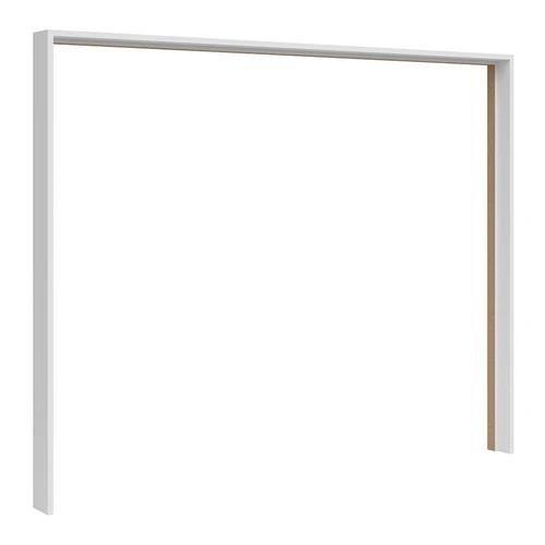 Ergonominė balta spinta su šonine juosta, 280.5x223.5 cm