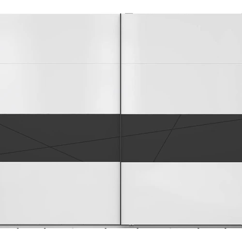 Didelė baltos/juodos spintos su dengiamais šonais