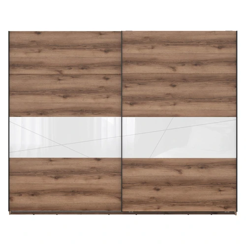 Moderni spinta su dengiama šonine juosta, ąžuolo delano tamsus/balta blizgi