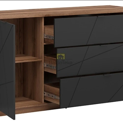 Ergonominė spinta su tyliu uždarymo sistema