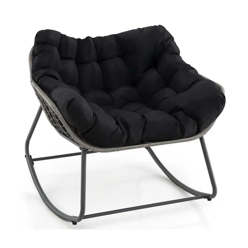 Fotelis 98x98x87cm., pilkos/juodos spalvos