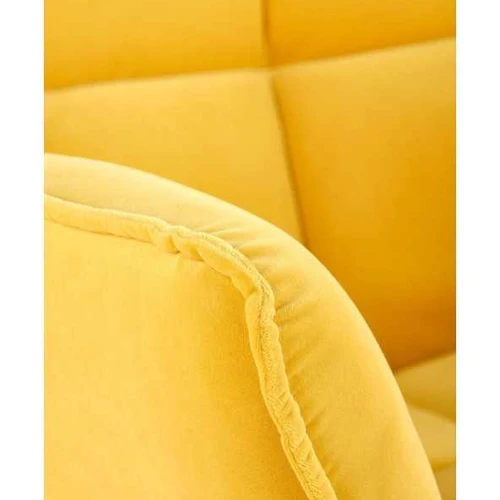 Minkštos geltonos sofos su veliūro danga