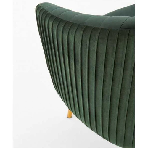 Žalona aksominė kėdė, 45 cm sėdynės aukštis