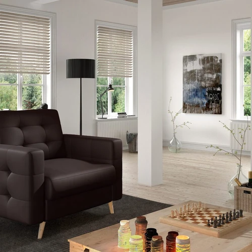 Fotelis EL1628 1F, rudas