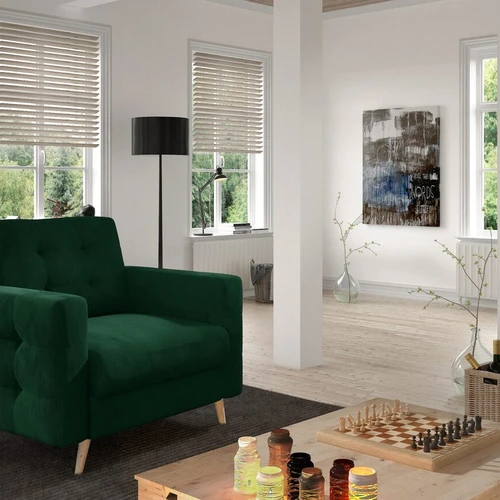 Fotelis EL1628 1F, žalia