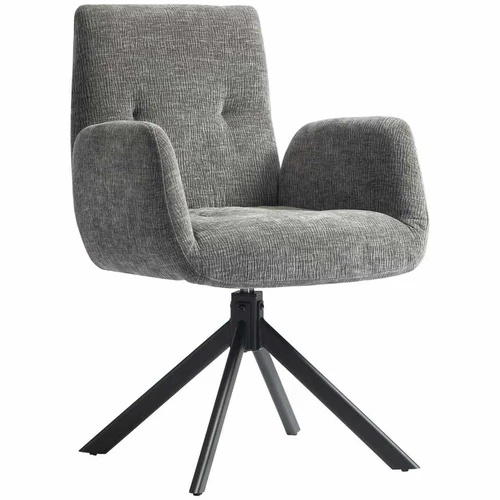 Fotelis Homcom 60x61x88cm., pilkos/juodos spalvos