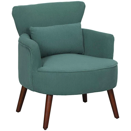 Fotelis Homcom 69x69,5x78cm., žalios/rudos spalvos