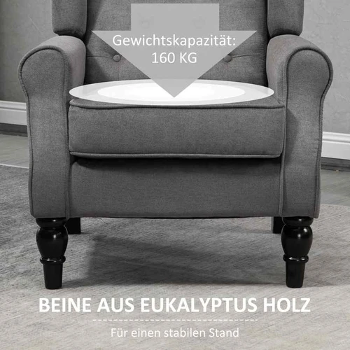 Aukštas komfortas skaitymo kėdei