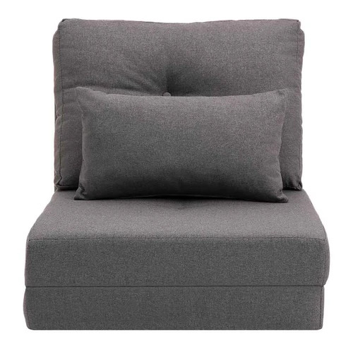 Fotelis-lova Homcom 60x80x56cm., tamsiai pilkos spalvos
