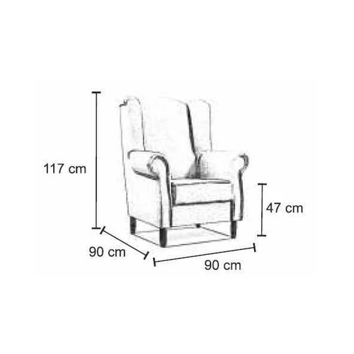 Stilingas fotelis su pufu – moderni kompozicija