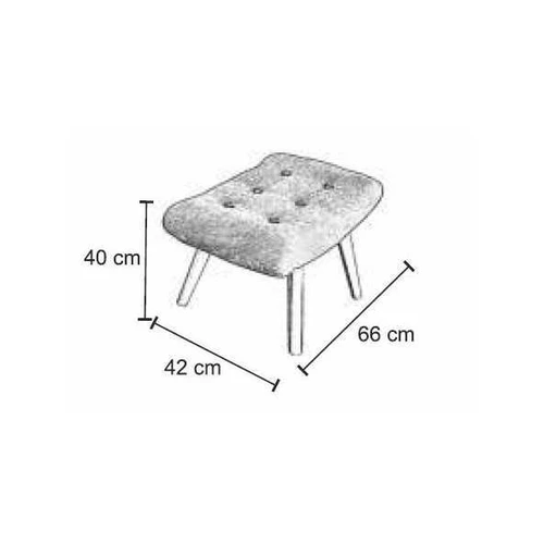 Kompaktiškas fotelis su pufu – tinka mažoms erdvėms
