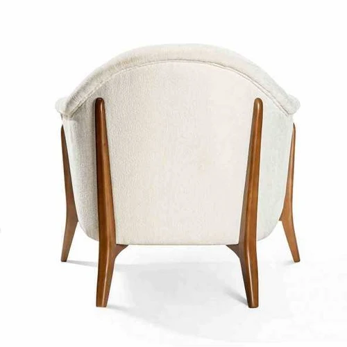 Patogus fotelis VITTORIA su natūralaus medžio rėmu