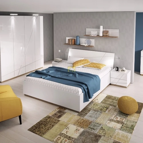 Stilinga spintelė balta blizgi, tylus uždarymas