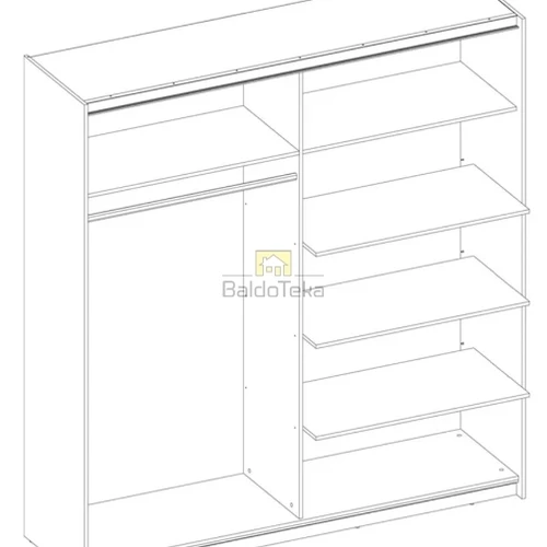 Plati spinta 200 cm su moderniu dizainu ir apšvietimo galimybe