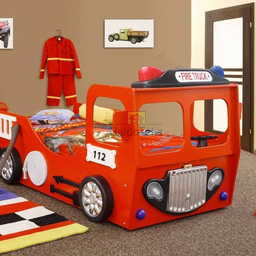 Moderni lova su LED apšvietimu ir raudona spalva