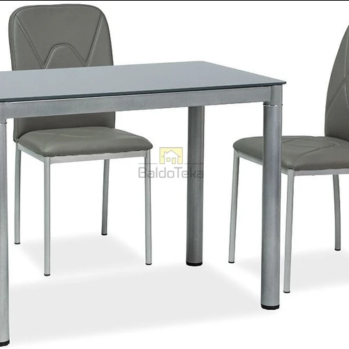 Moderni stiklo ir metalo spinta, 100x60x75 cm