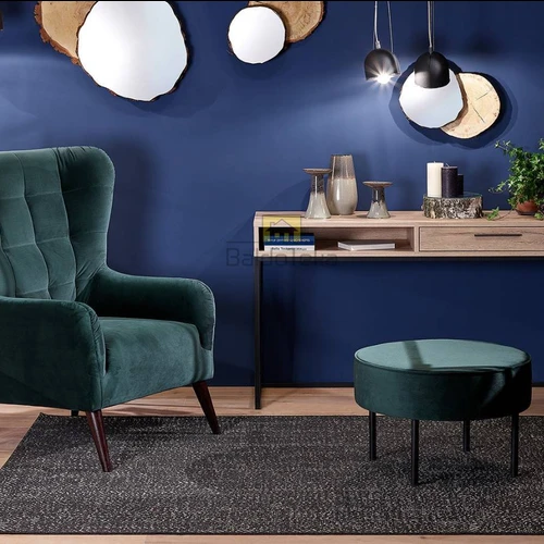 Stilingu baldų kolekcija: stalas su ąžuolo Grandson ir grafito matinio metalo apvadu