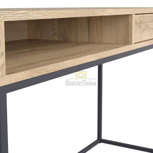 Ergonominis stalas 130,5x76,5x45,5 cm – ąžuolas Grandson ir grafit matinė