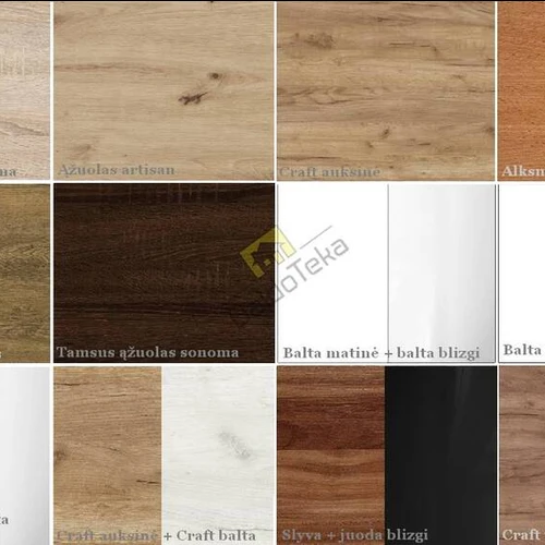 Modernus stalas su individualia spalva, 80x80x52 cm