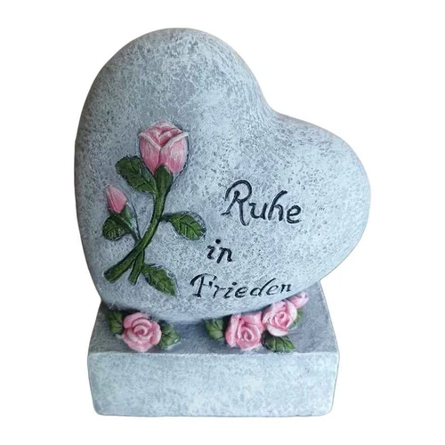 Gedulo statula Relaxdays, Širdies formos, 17 × 13 × 8 cm
