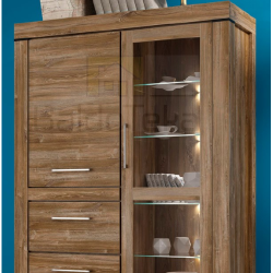 Stilinga 115x158.5x42 cm spinta su LED apšvietimu