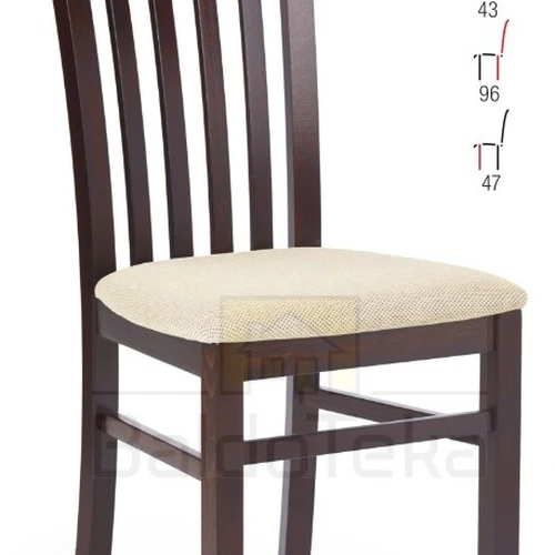 Natural Beech Wood & Upholstered Seat