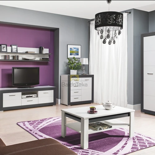 Balta matinė lova su moderniu pilku atspalviu