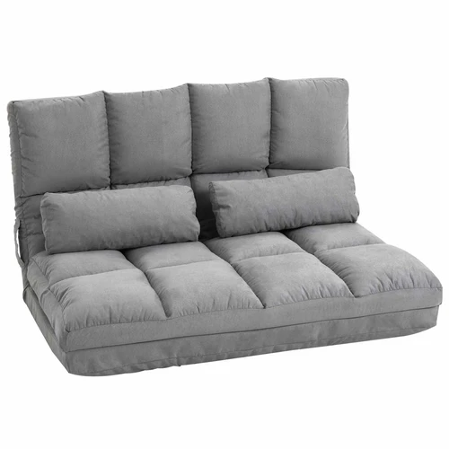 Grindų sofa-lova Homcom 102x73x60cm., pilkos spalvos