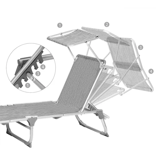 Lengvas ir patogus gultas SONGMICS – atsipalaidavimo akimirkoms